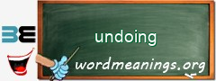 WordMeaning blackboard for undoing